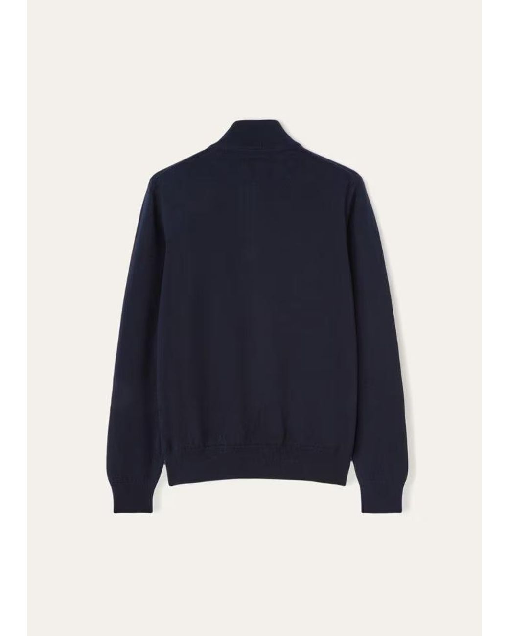 Loro Piana Blue High-Necked Long-Sleeved Sweater for men