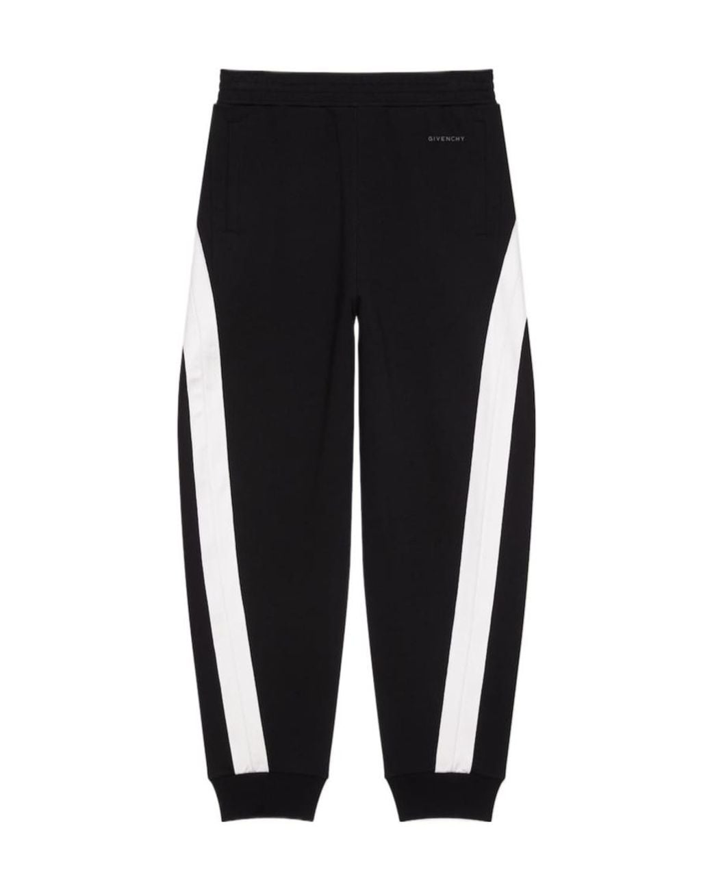Givenchy Black Signature Embroidered Jogger Pants for men