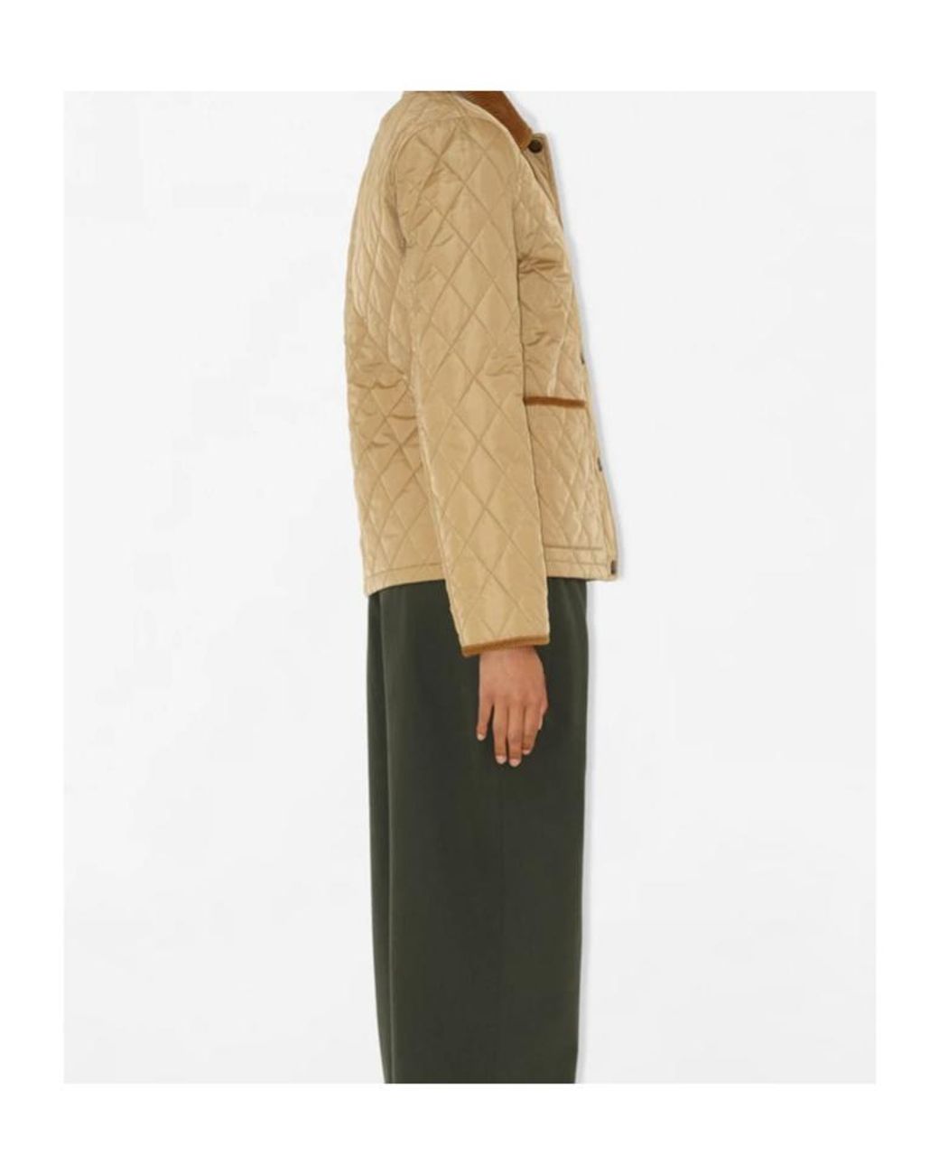 Burberry Natural Quilted Jacket Sand/Flax