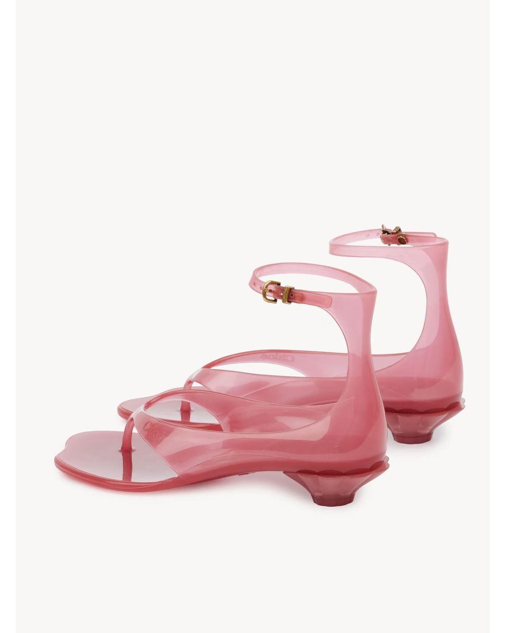 Chloé Pink Chloé Jelly Thong Sandals