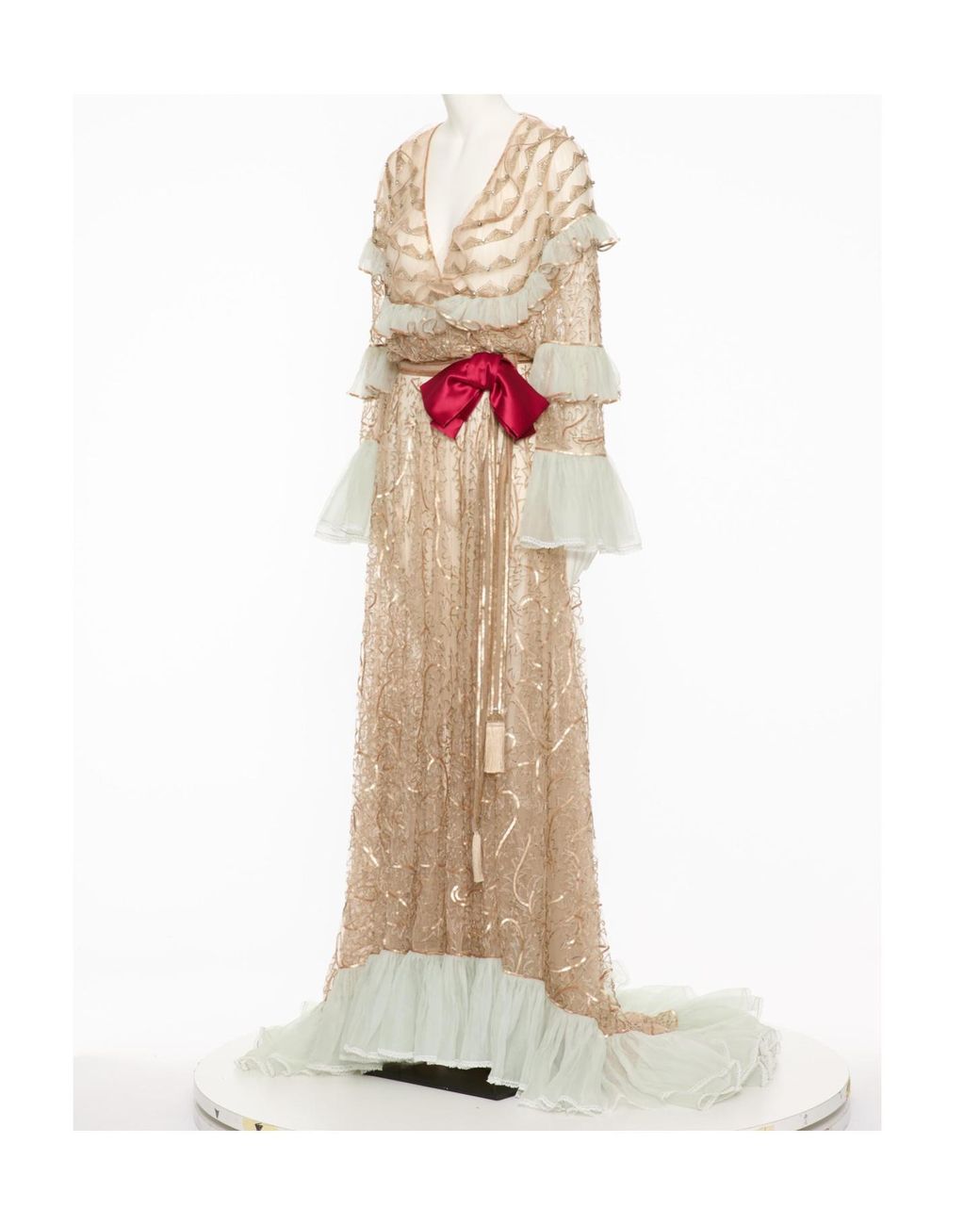 valentino white dress long sleeve VALENTINO RUNWAY WHITE COTTON POPLIN FLORAL APPLIQU SHIRT WEDDING GOWN IT 38