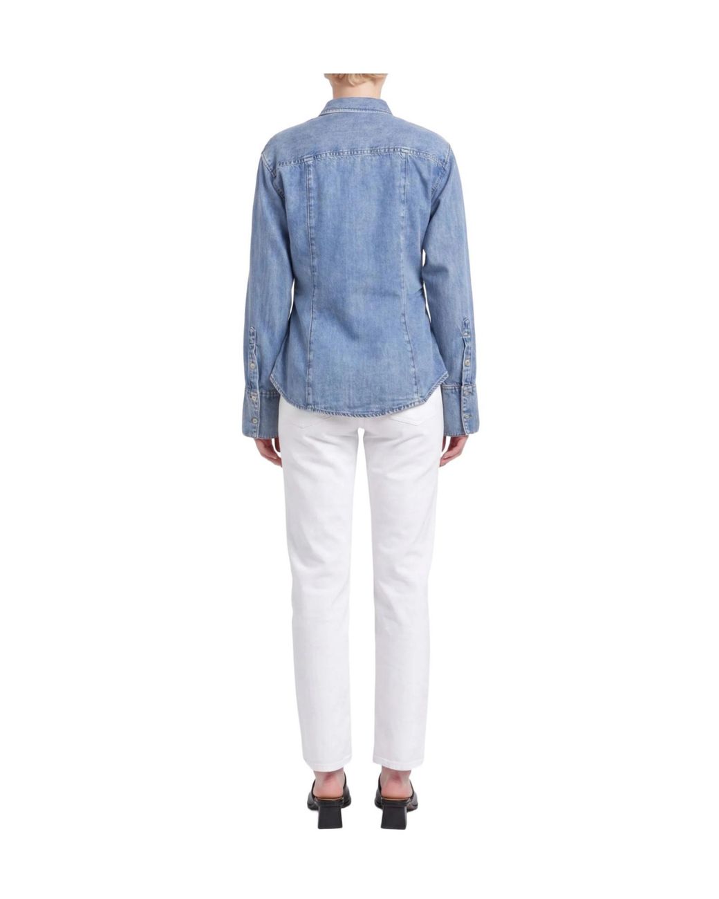 Rag & Bone Blue Denim Shirts