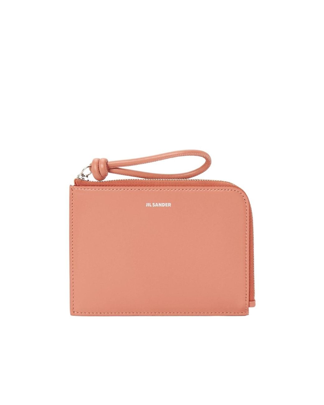 Jil Sander Pink Zipper Card Holder