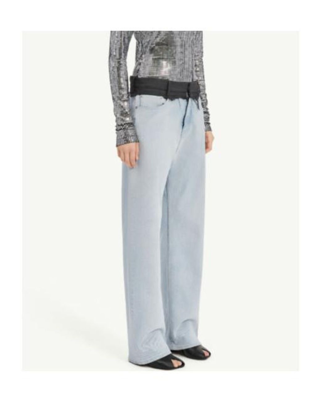 MM6 by Maison Margiela Blue Straight-Leg Jeans