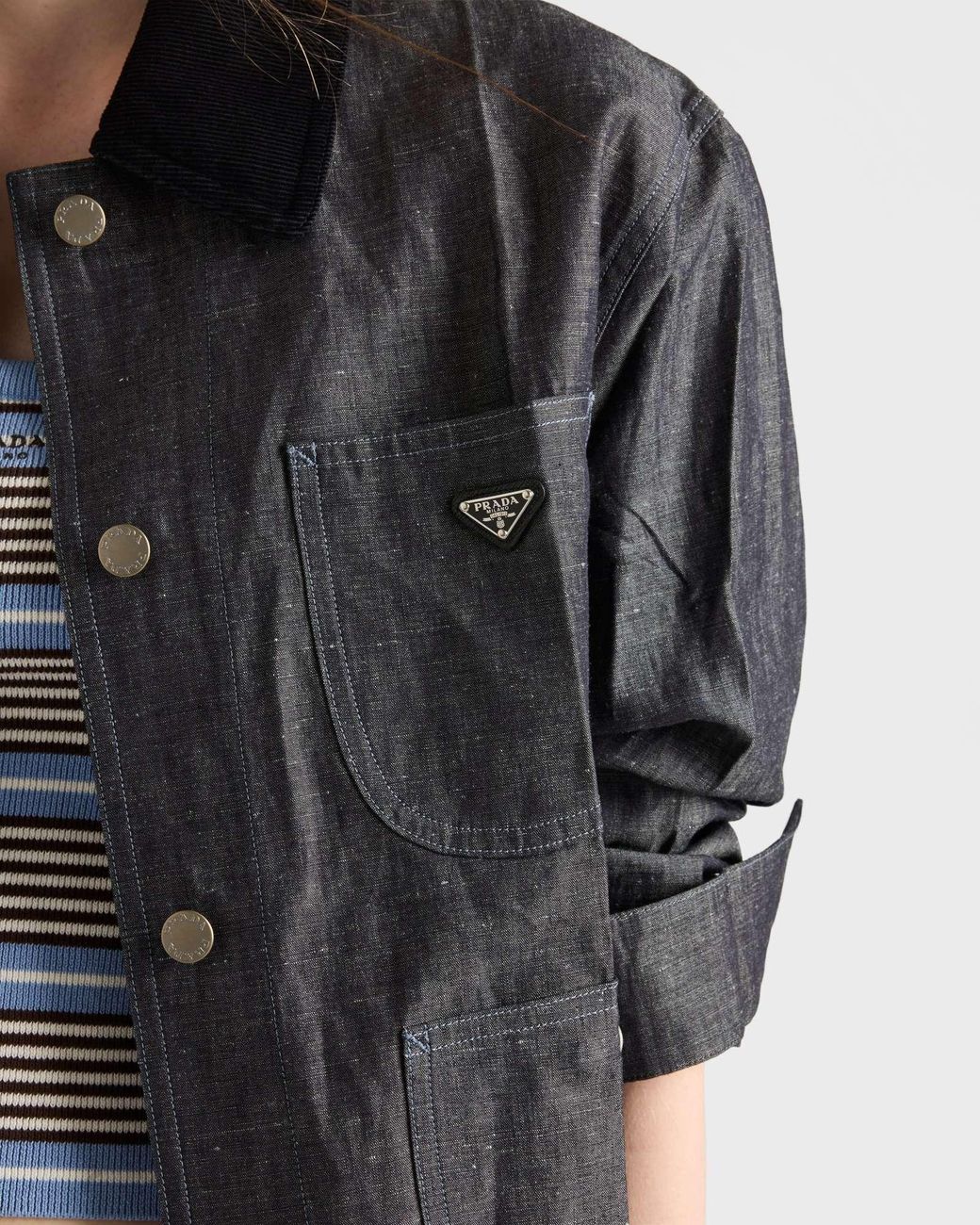 Prada Black Patch Pocket Jacket