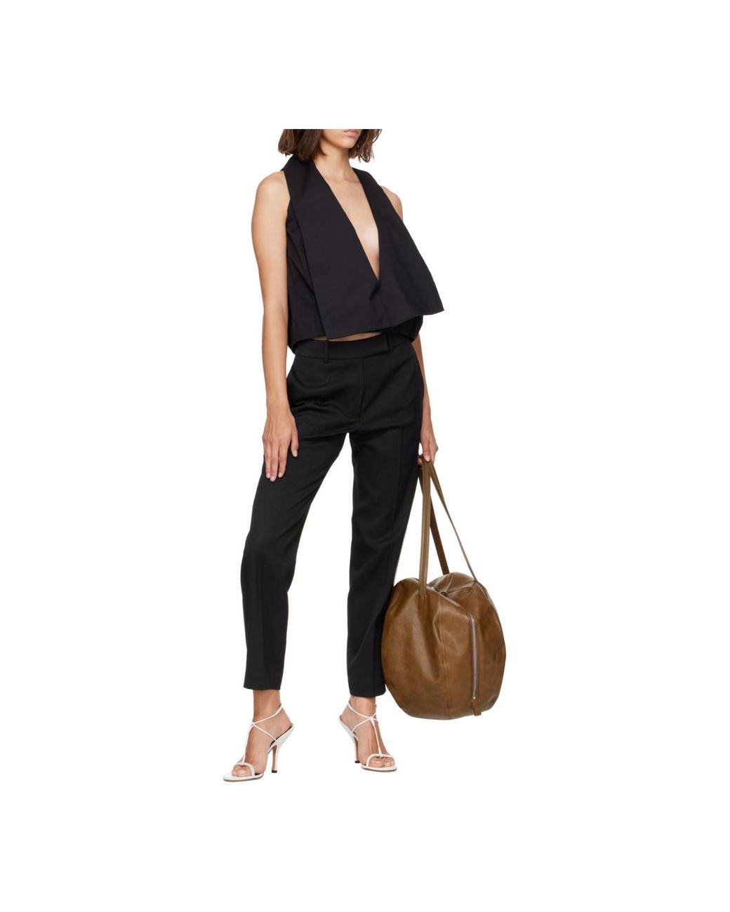 Rohe Black Mies Cigarette Leg Tailored Trousers