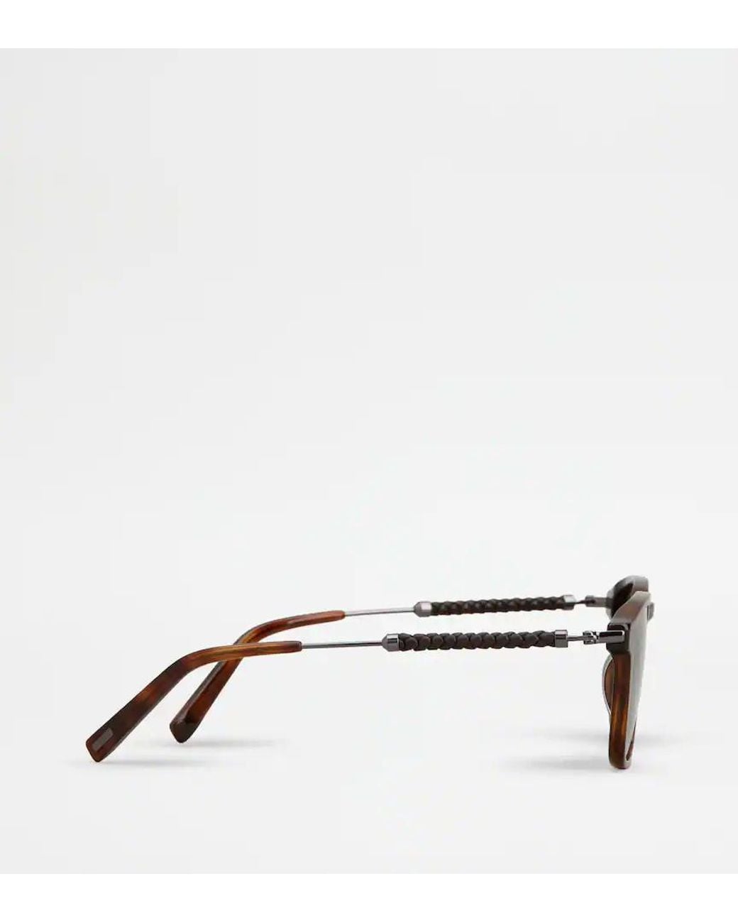 Tod's Green Full-Rim Sunglasses for men