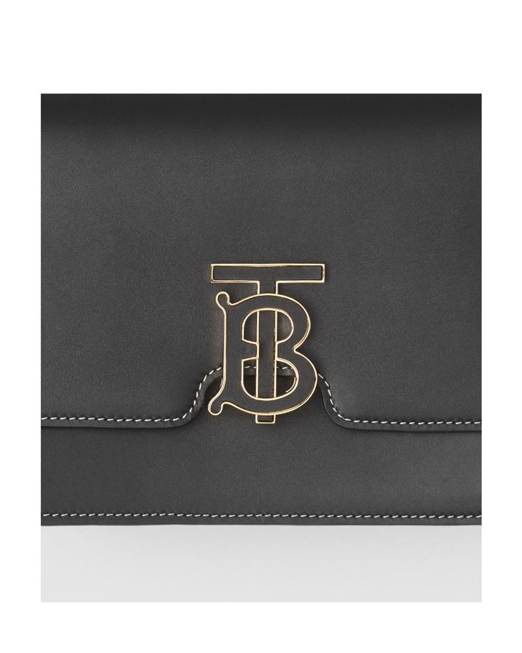 Burberry Black Small Tb Monogram Bag
