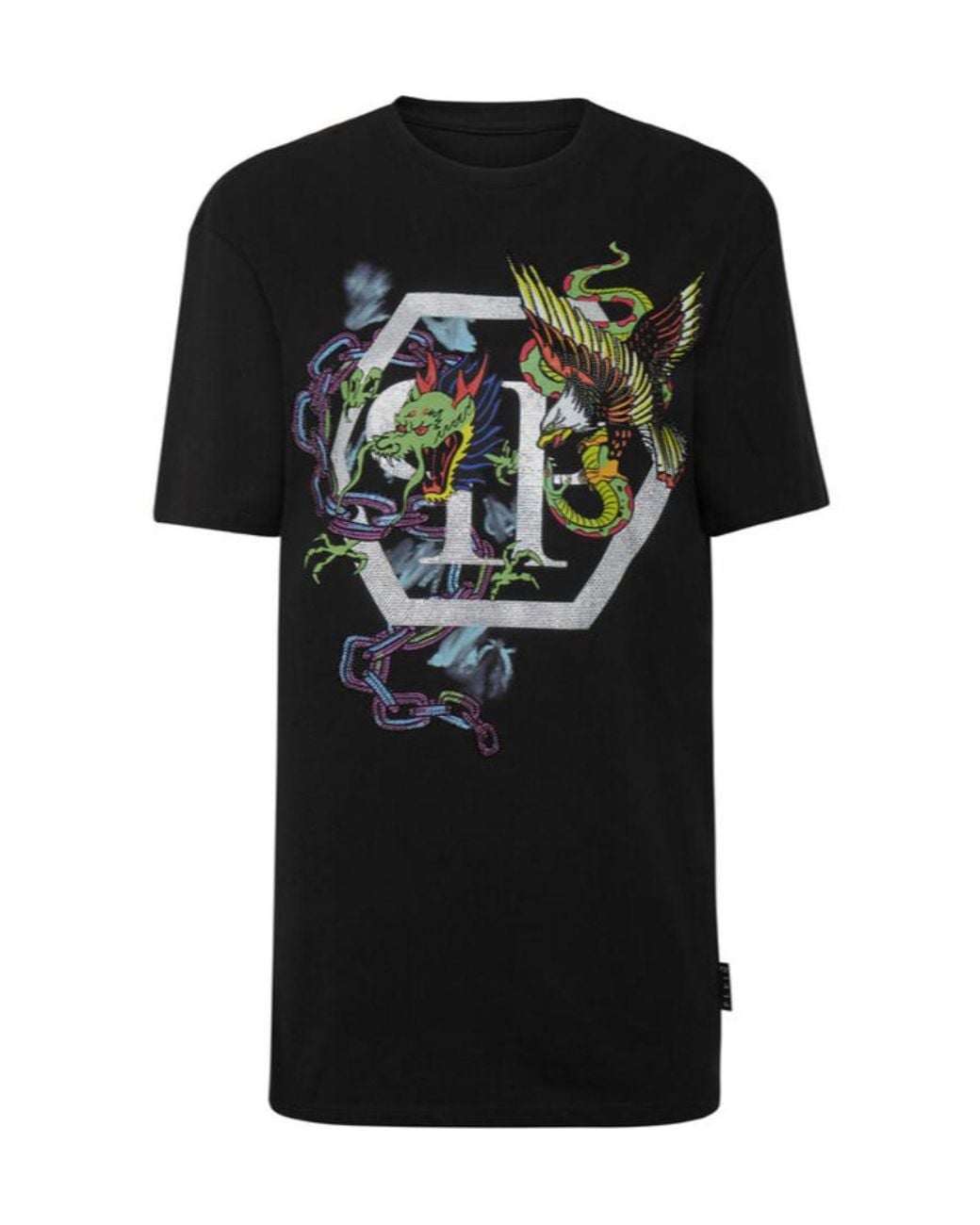 Philipp Plein Black Logo Short-Sleeved T-Shirt
