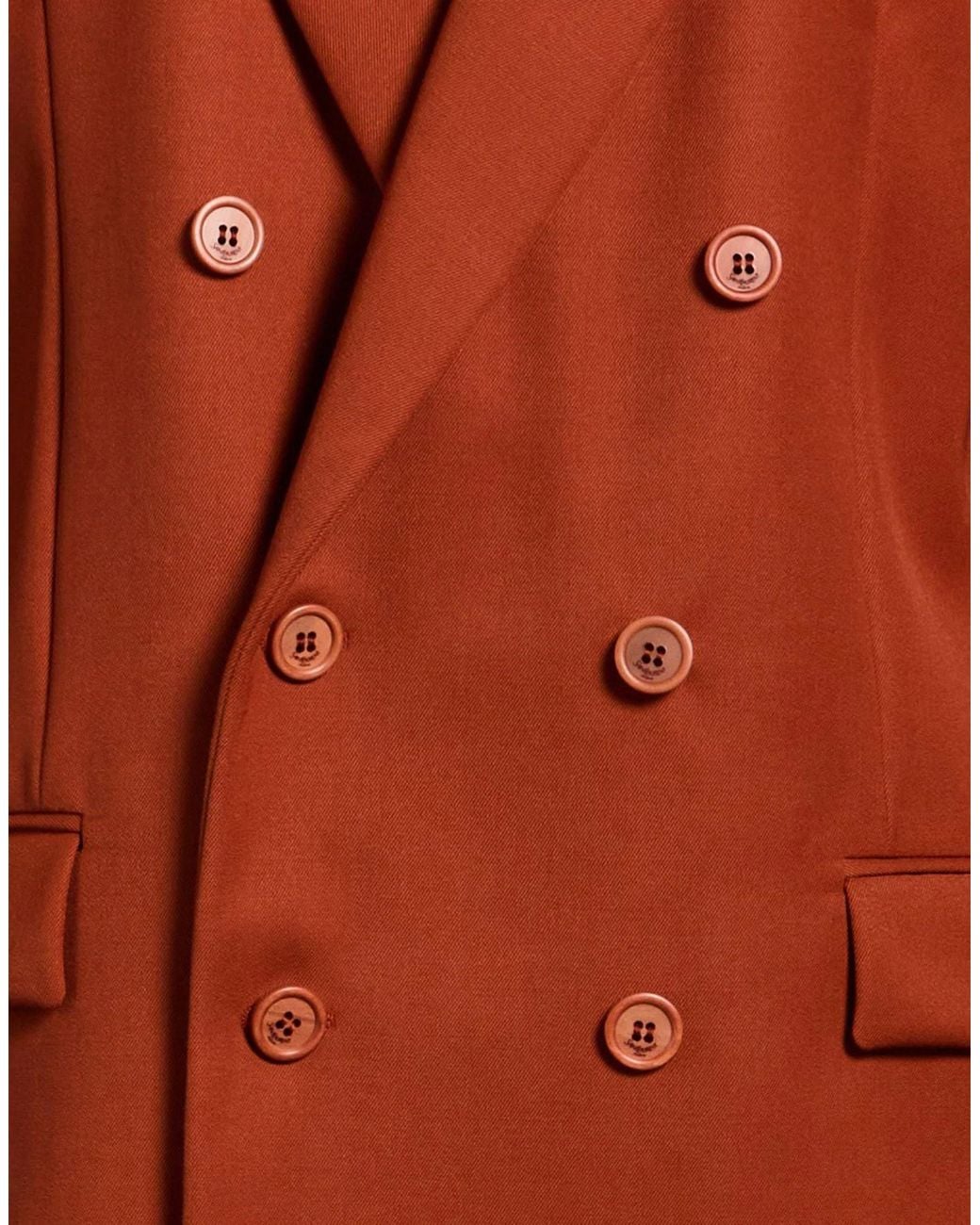 Saint Laurent Brown Minimalist Wool Blazer