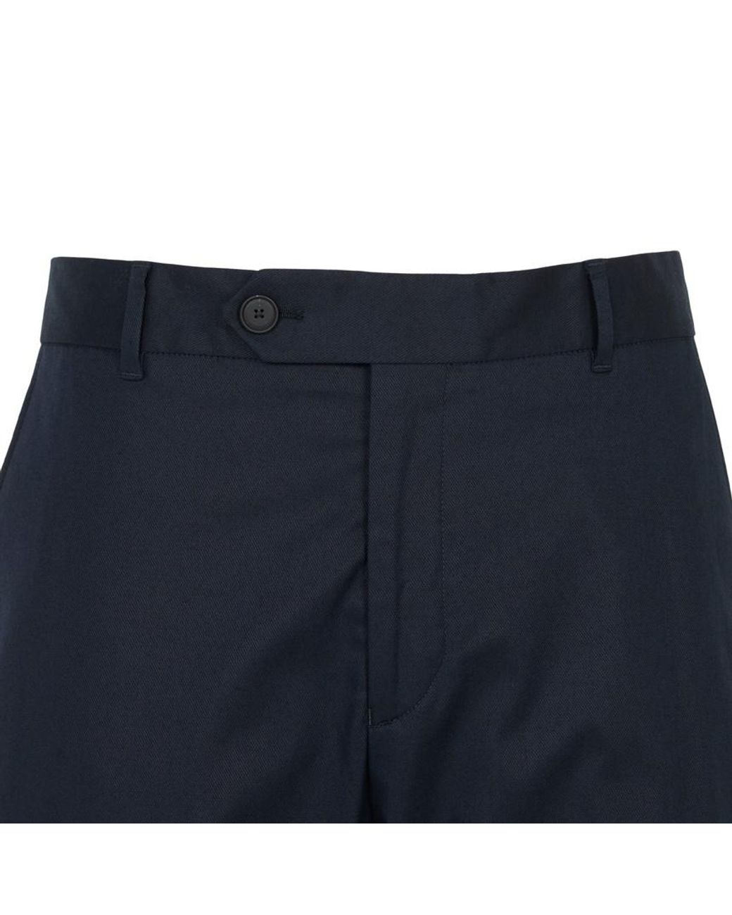 Boss Blue Casual Pants With Belt Loops for men