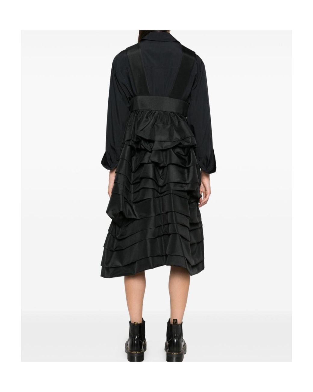 Comme des Garçons Black Ruffled Dress