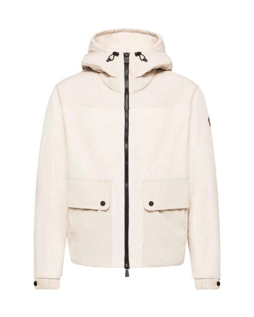Moncler Natural Polartec Zip-Up Hoodie for men