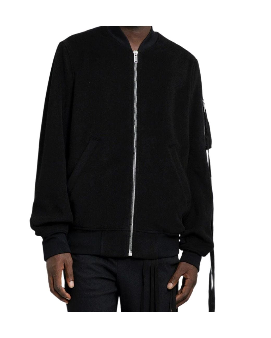 Ann Demeulemeester Black Dries Bomber Jacket for men