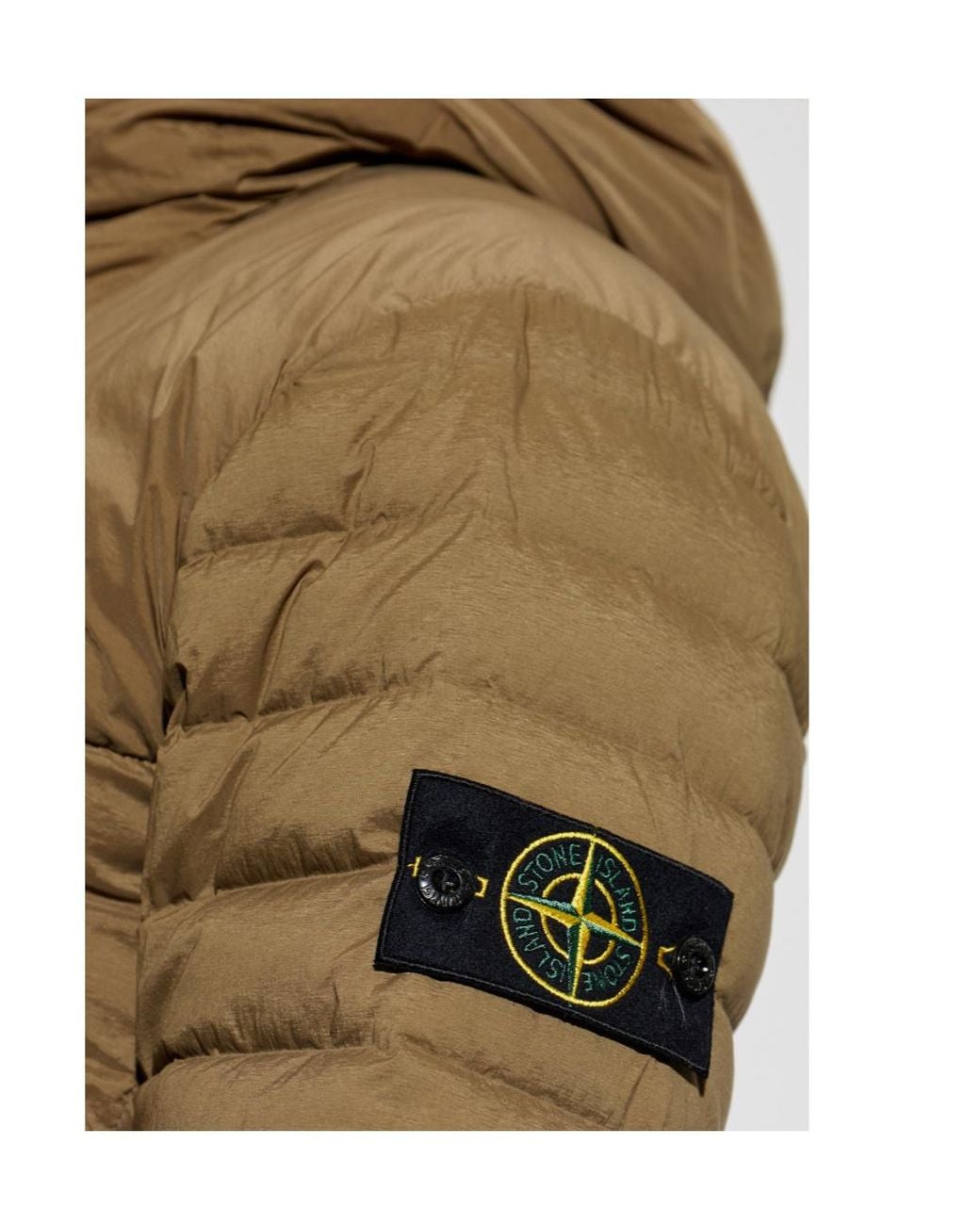 Stone Island Green Zipped Hooded Coat for men