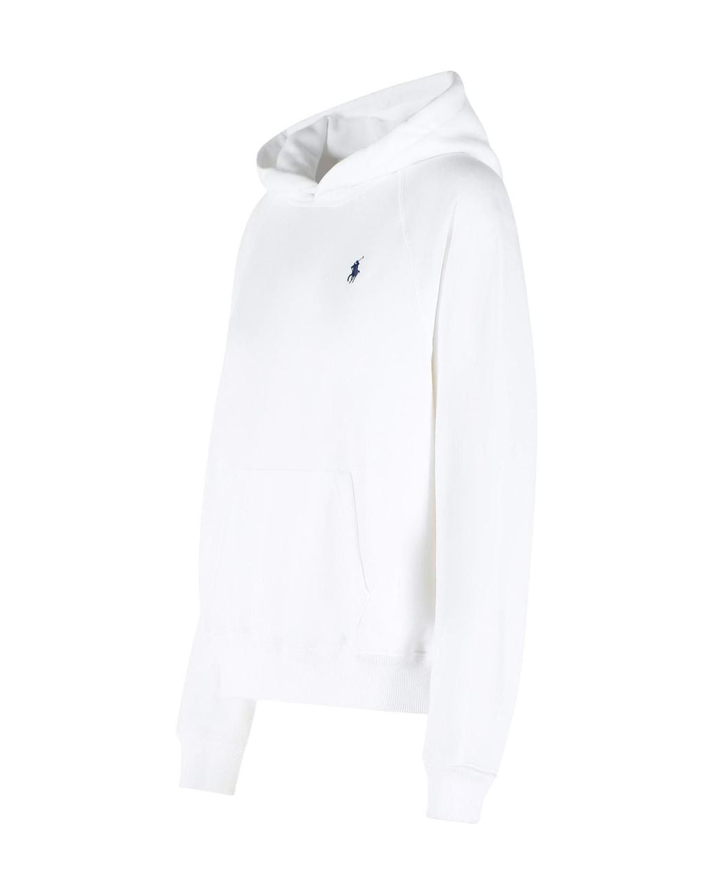 Polo Ralph Lauren White Pony Embroidered Drawstring Hoodie