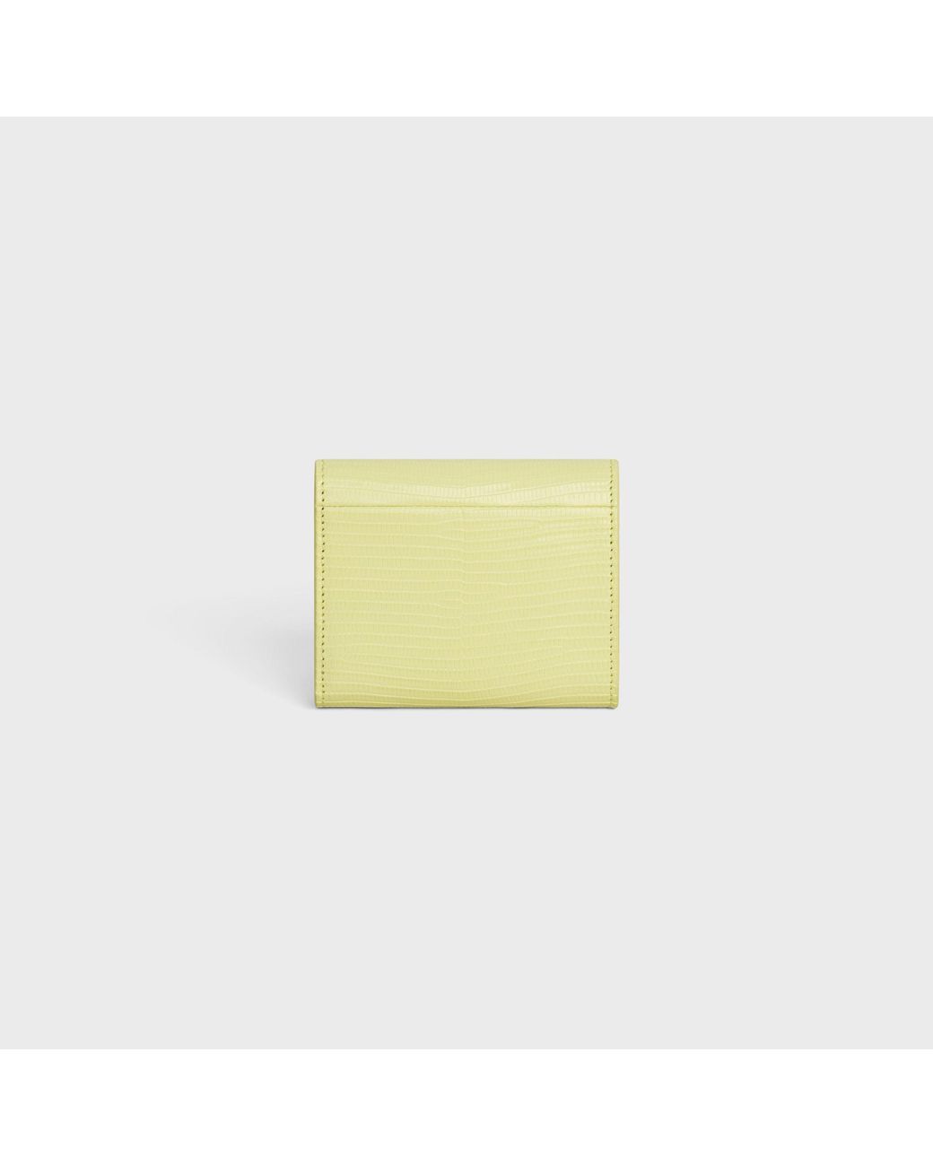Céline Yellow Small Flap Wallet Triomphe