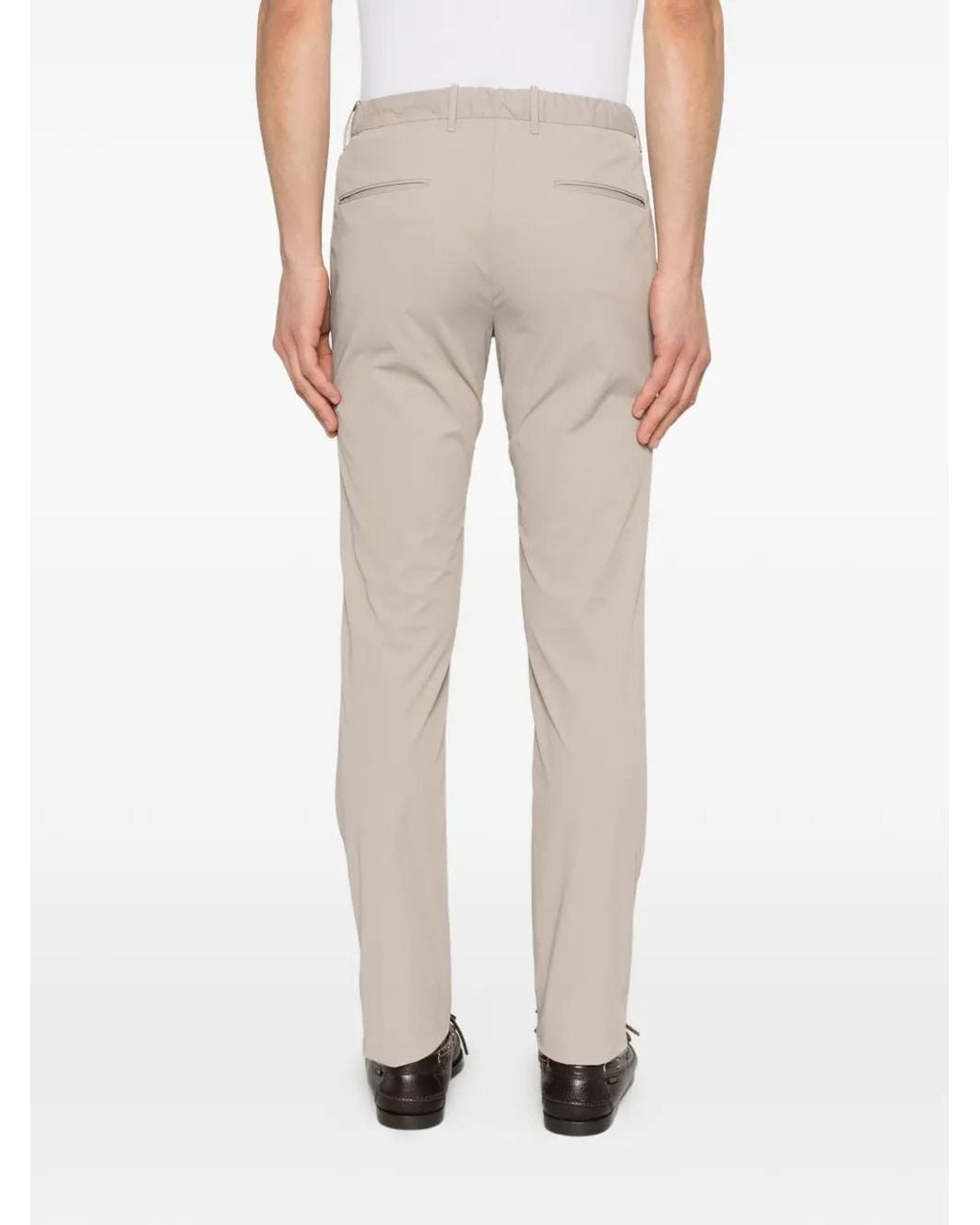 Incotex Natural Buttoned Trousers for men