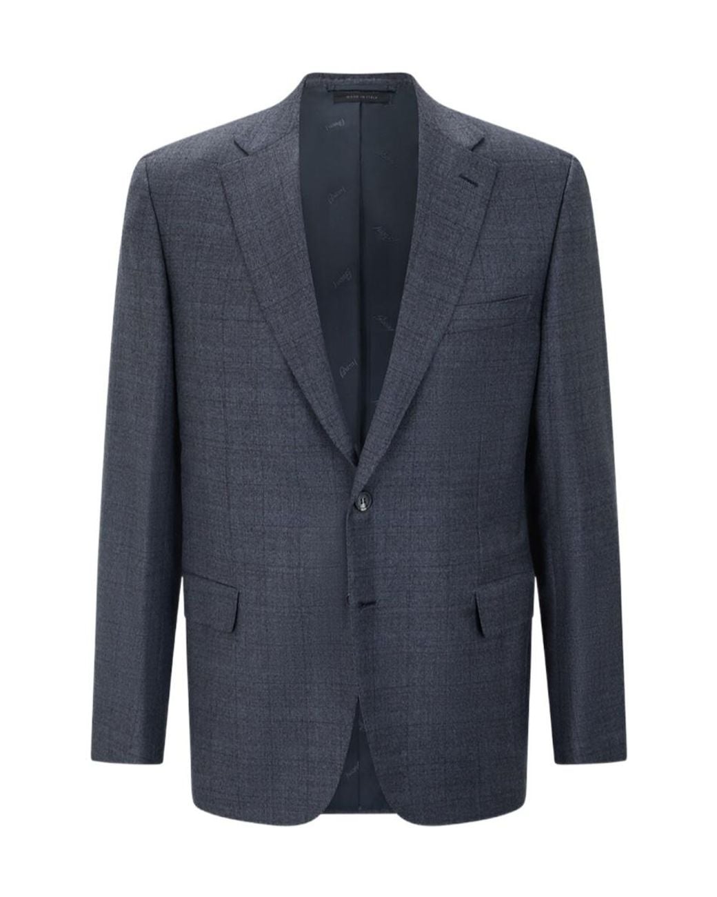 Brioni Blue Long-Sleeve Blazer for men