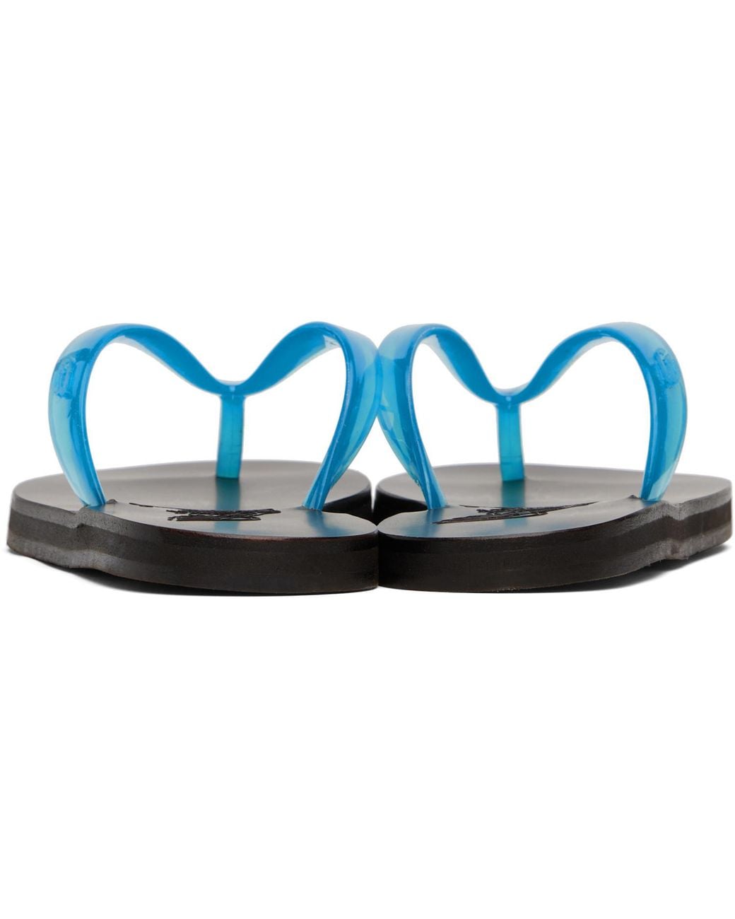 Ancient Greek Sandals Blue Saionara Jelly Flip-Flops