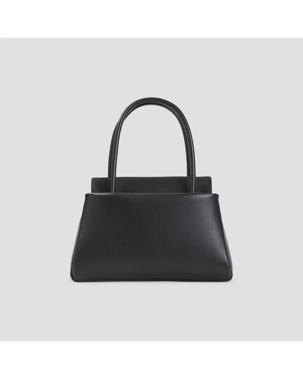 Prada Black Triangle-Logo Tote Bag