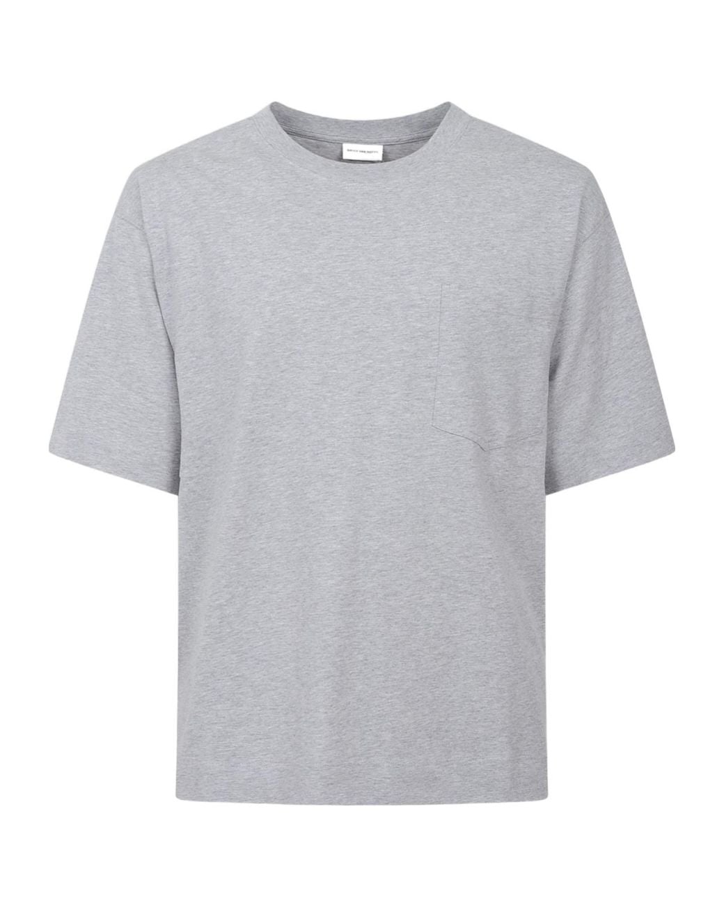 Dries Van Noten Gray Crew Neck T-Shirt for men