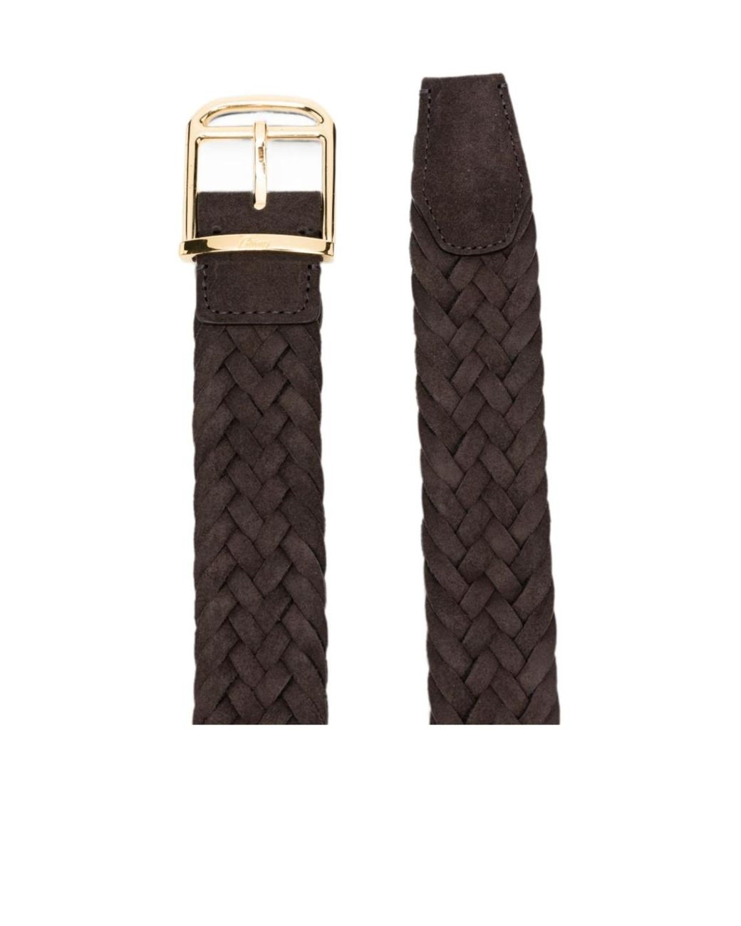 Brioni White Buckle Belt for men