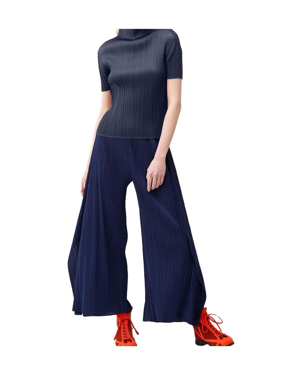 Pleats Please Issey Miyake Blue Monthly Colors September Shirt