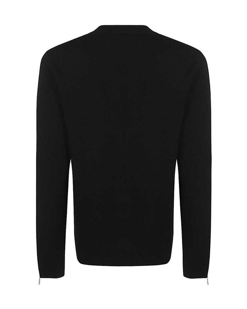 Givenchy Black Logo Embellished Crewneck Sweater for men