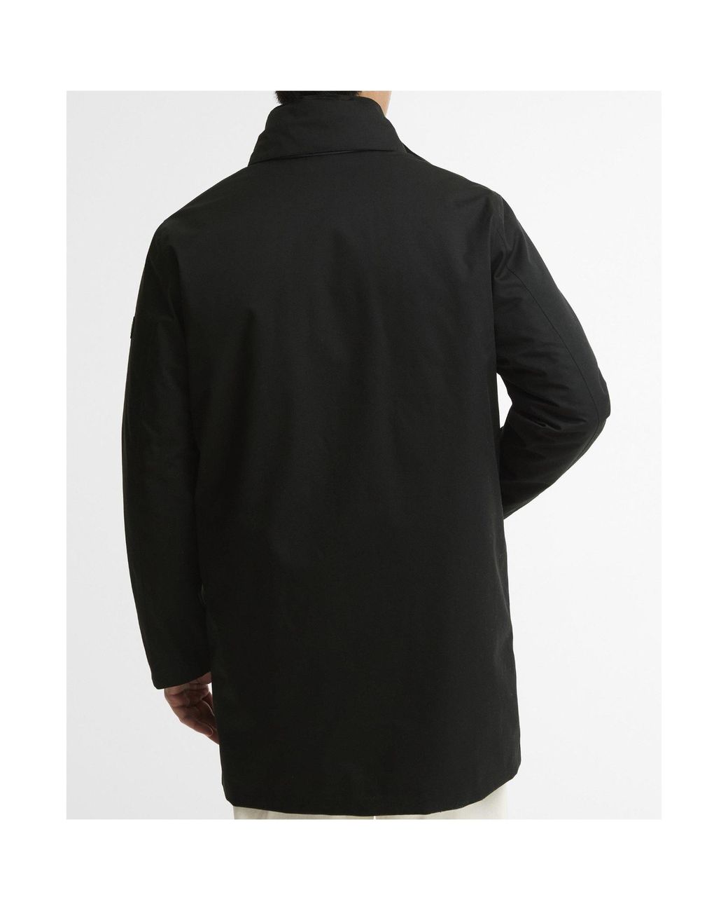 Barbour Black Detachable Hood Waterproof Coat for men
