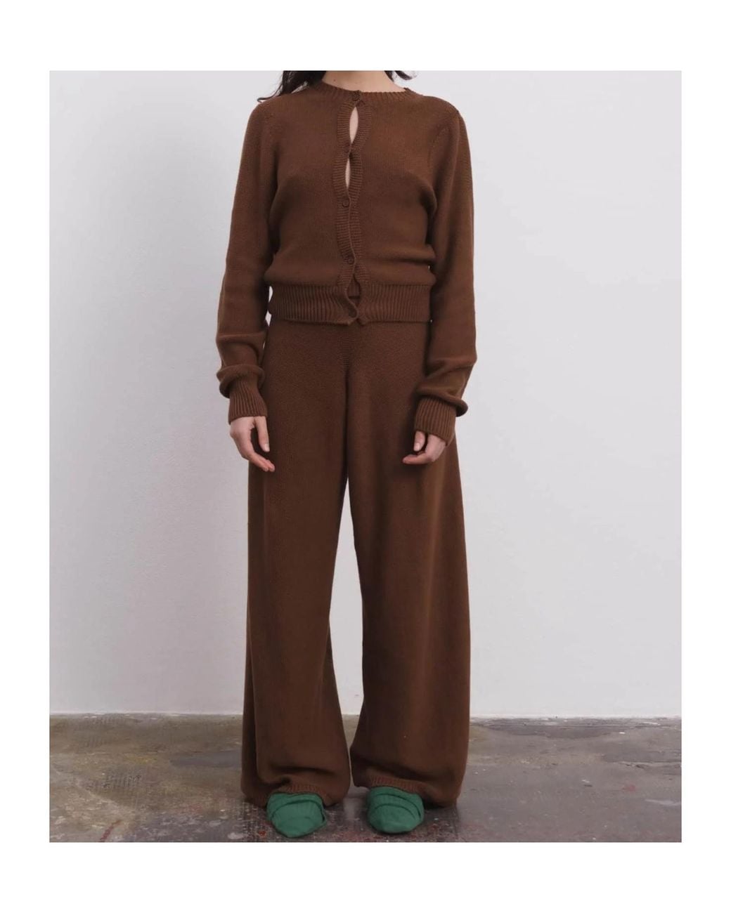 Baserange Brown Long-Sleeved Knitwear