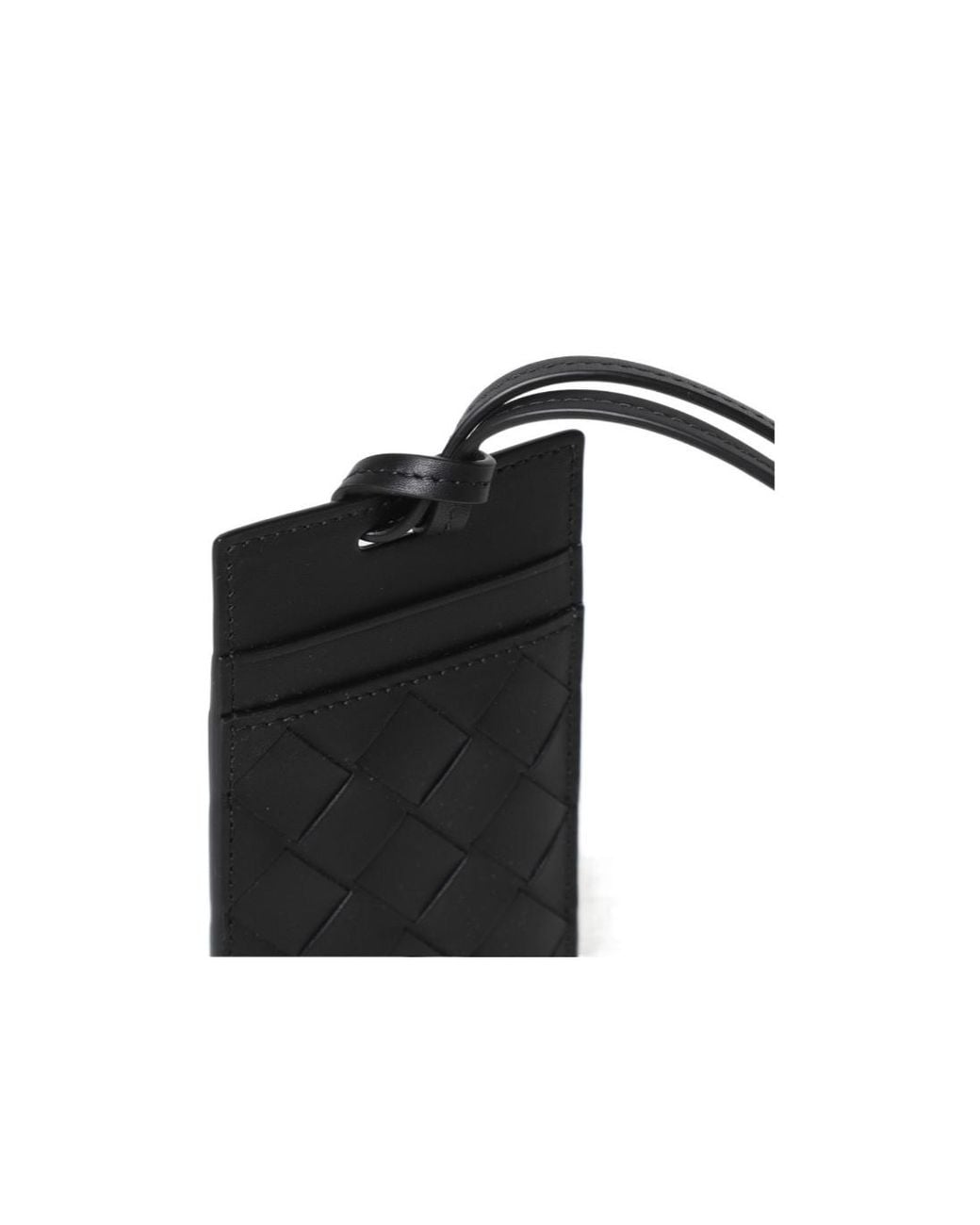 Bottega Veneta White Lanyard Cardholder for men