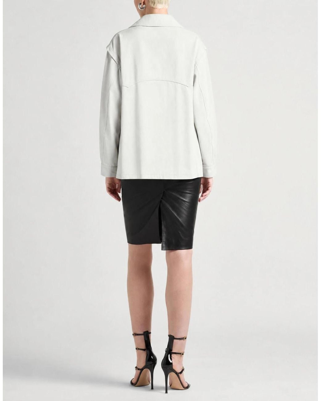Maison Margiela White Loose-Fitting Denim Jacket