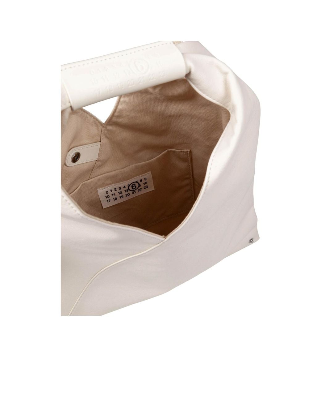 MM6 by Maison Margiela White Classic Japanese Small Tote Bag