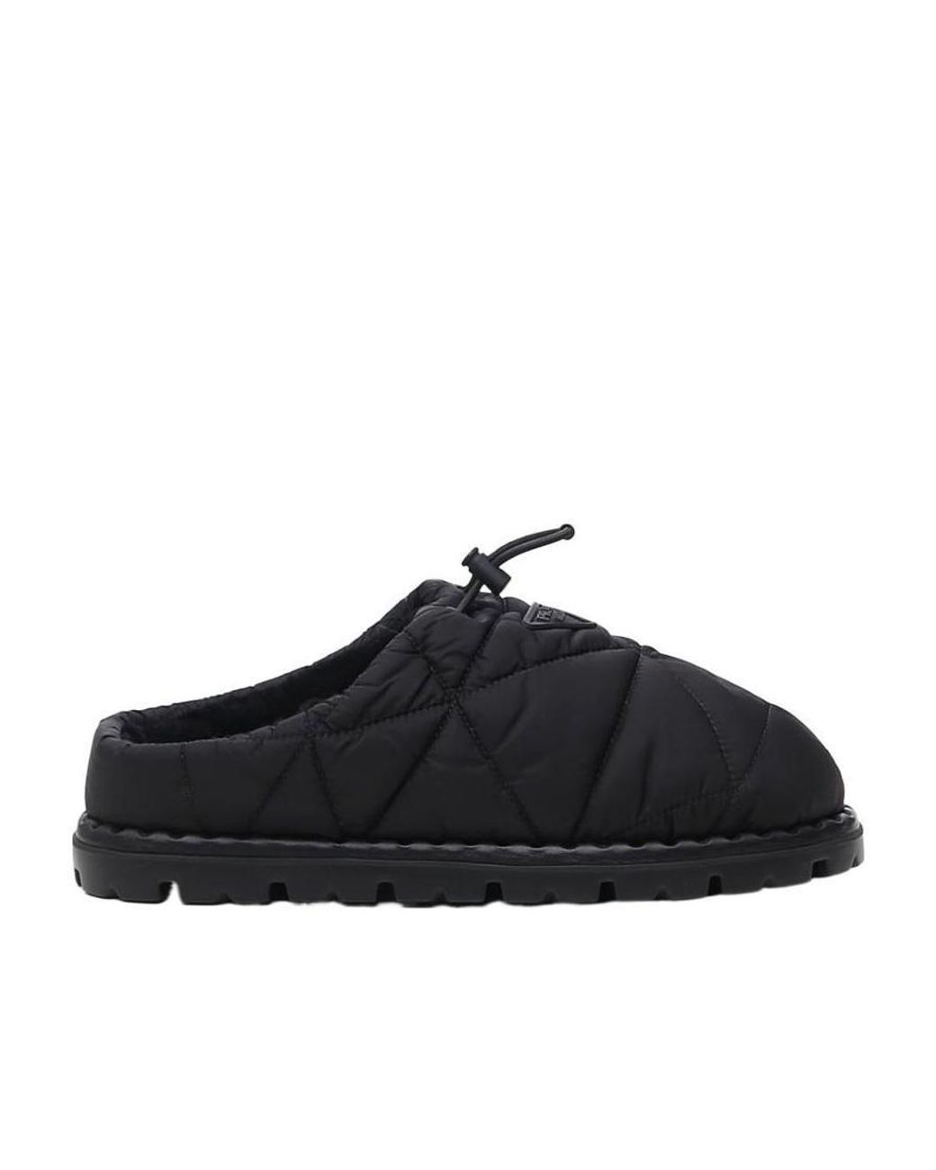 Prada Black Logo Muller Shoes for men