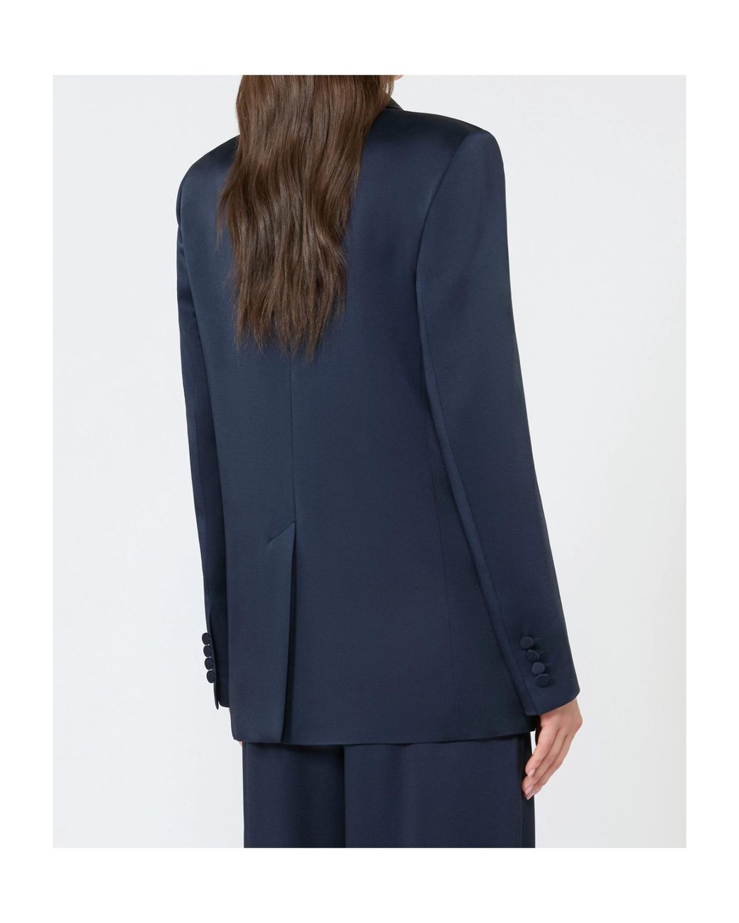 Max Mara Blue Studio Msearca Double-Breasted Blazer