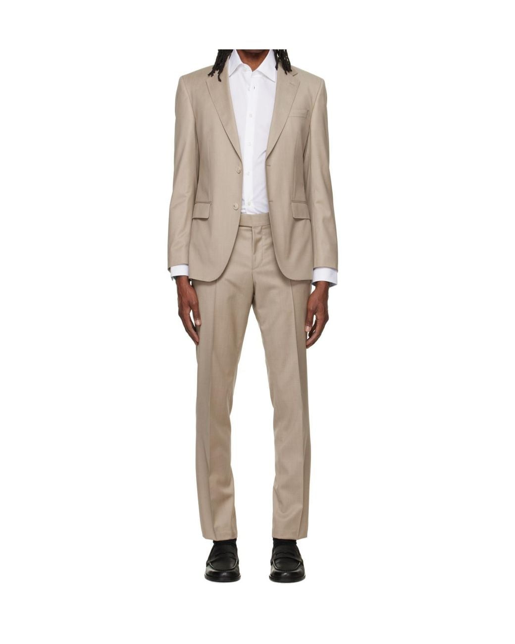 Boss Natural Single-Breasted Suit for men