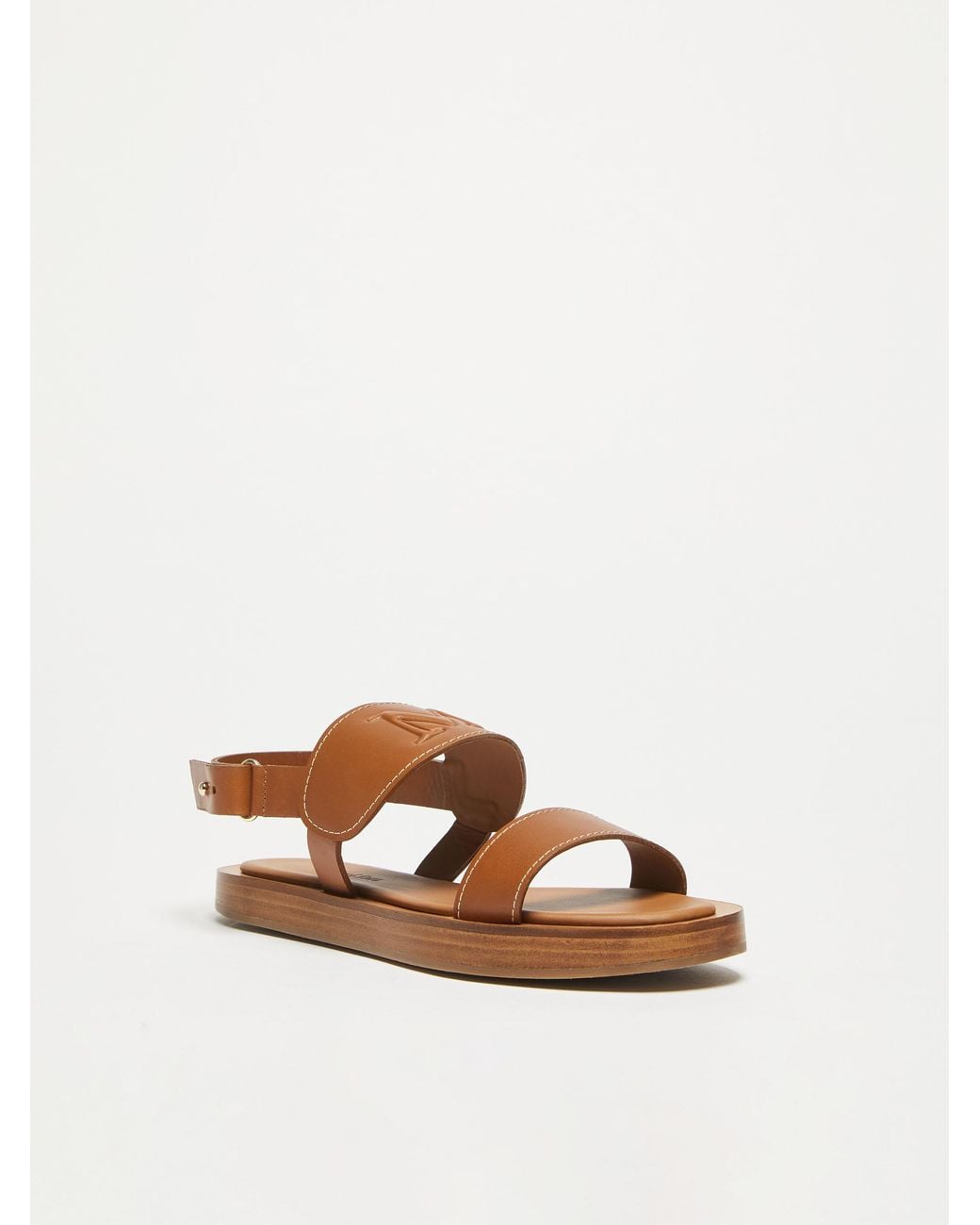 Max Mara Brown Diana Open Toe Sandals
