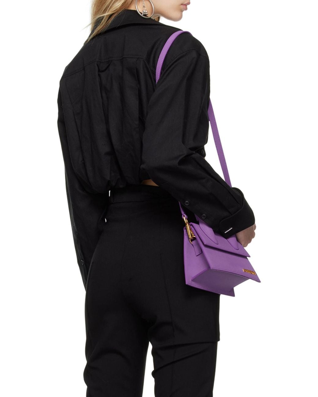 Jacquemus Black Machou Cropped Long-Sleeved Top