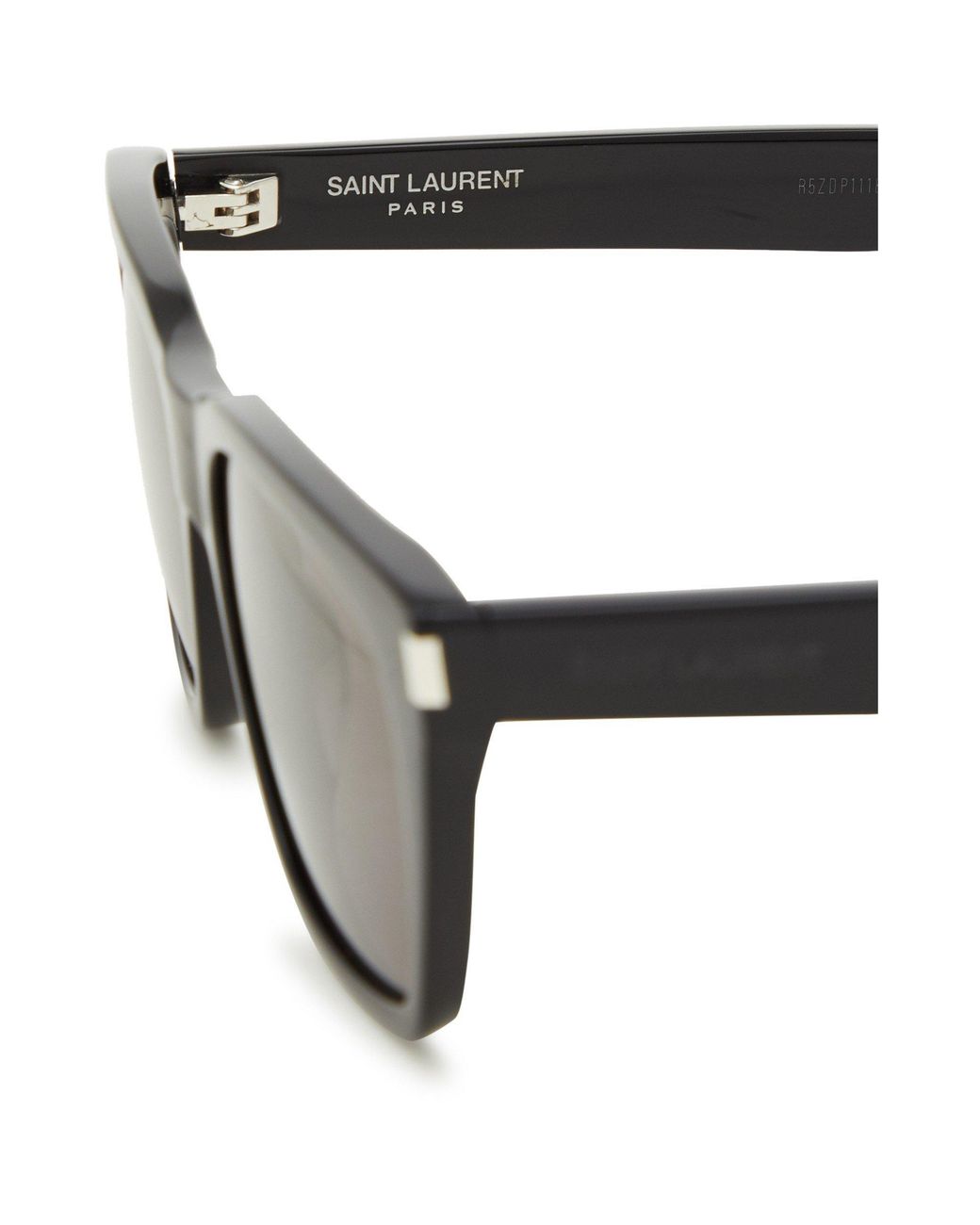 Saint Laurent Black Thick-Frame Cat's Eye Sunglasses for men