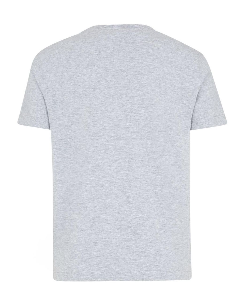 Fendi White Logo Embroidered Crewneck T-Shirt