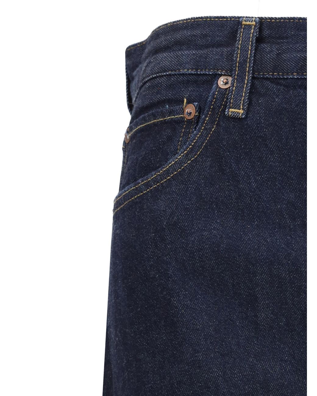 Agolde Blue Luna High Rise Pieced Taper Jeans
