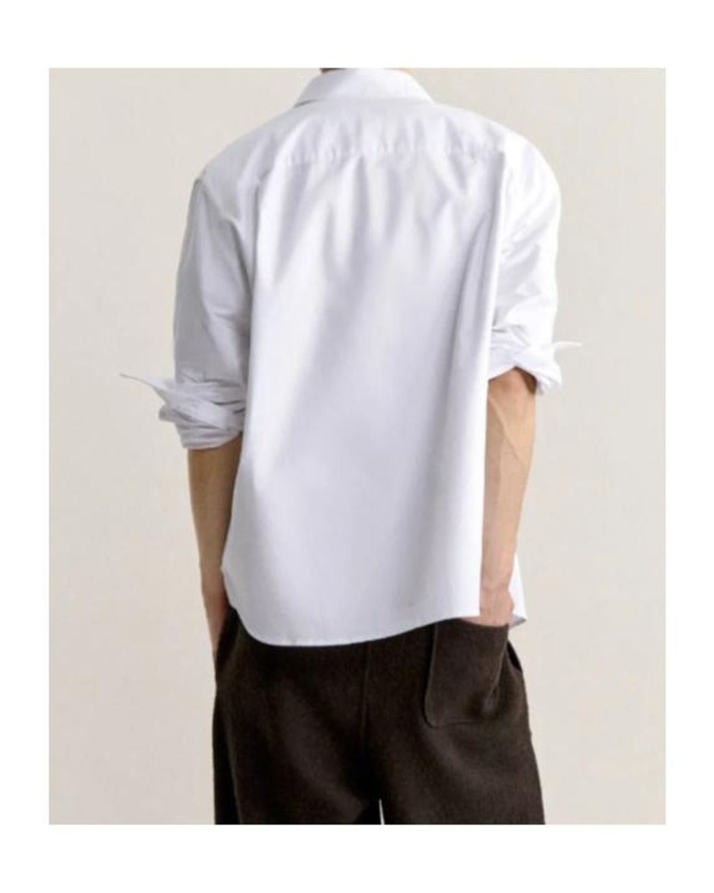 Maison Kitsuné White Profile Fox Casual Shirt for men
