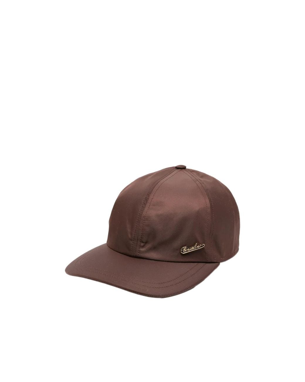Borsalino Brown Logo Cap