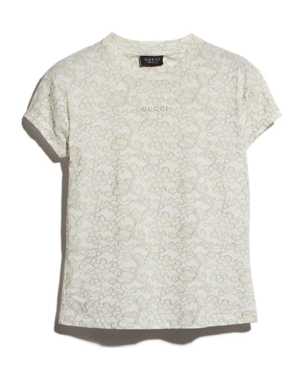 Gucci White Printed T-Shirt