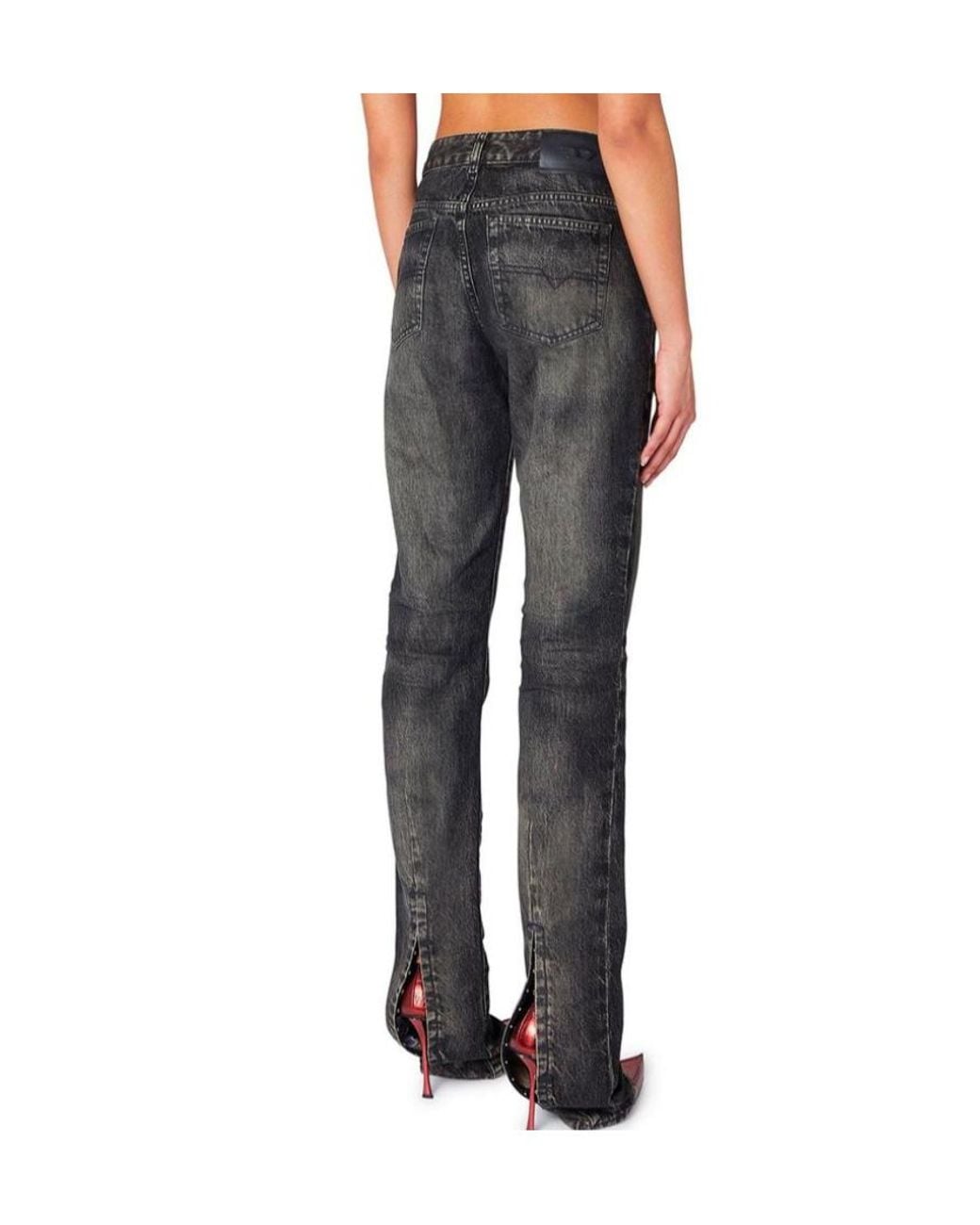 DIESEL Gray D-Heel-Fsj L32 Straight-Leg Jeans