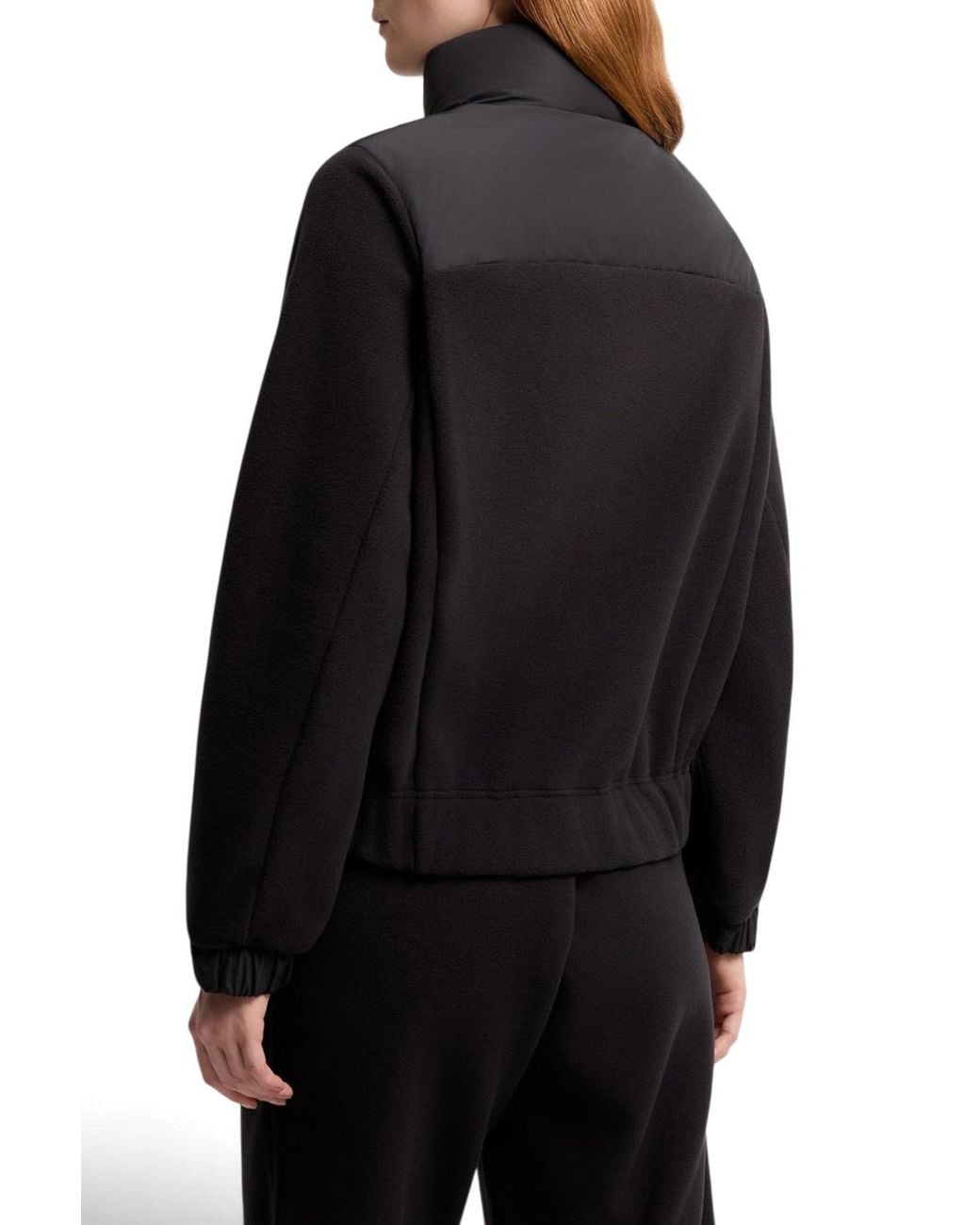 Moncler Blue Panelled Quilted Puffer Jacket