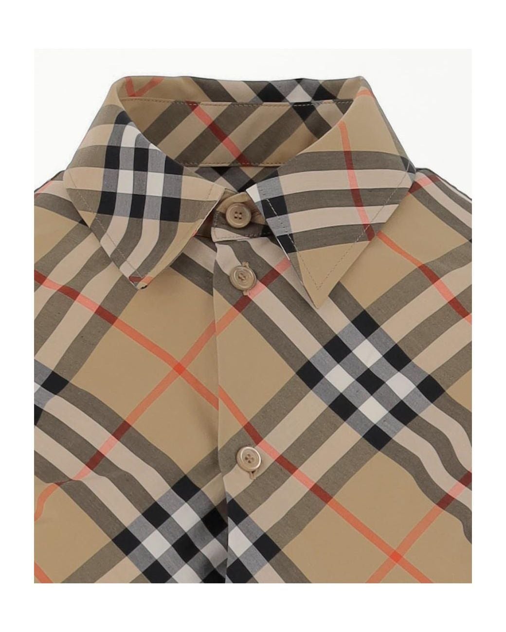 Burberry Gray Slim-Fit Checked Shirt
