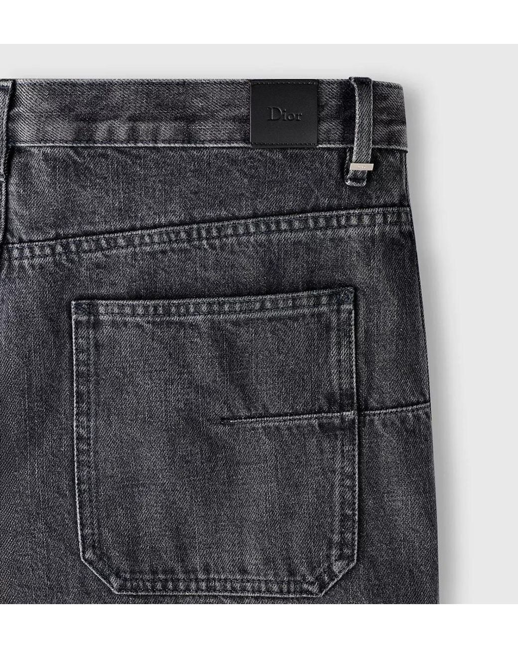 Dior Gray Cargo Jeans for men