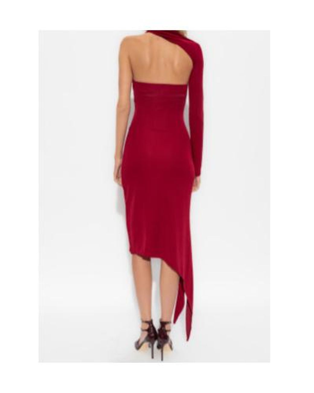 Courreges Red Asymmetrical Dress
